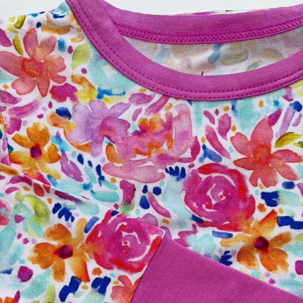 Korrie Floral Bamboo 2-Piece Long Sleeve Set