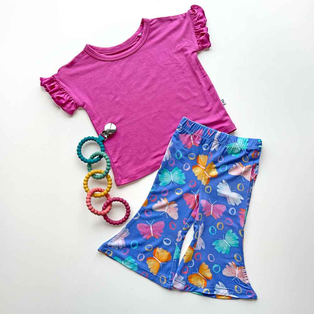 Korrie Butterflies Bamboo Flared Leggings
