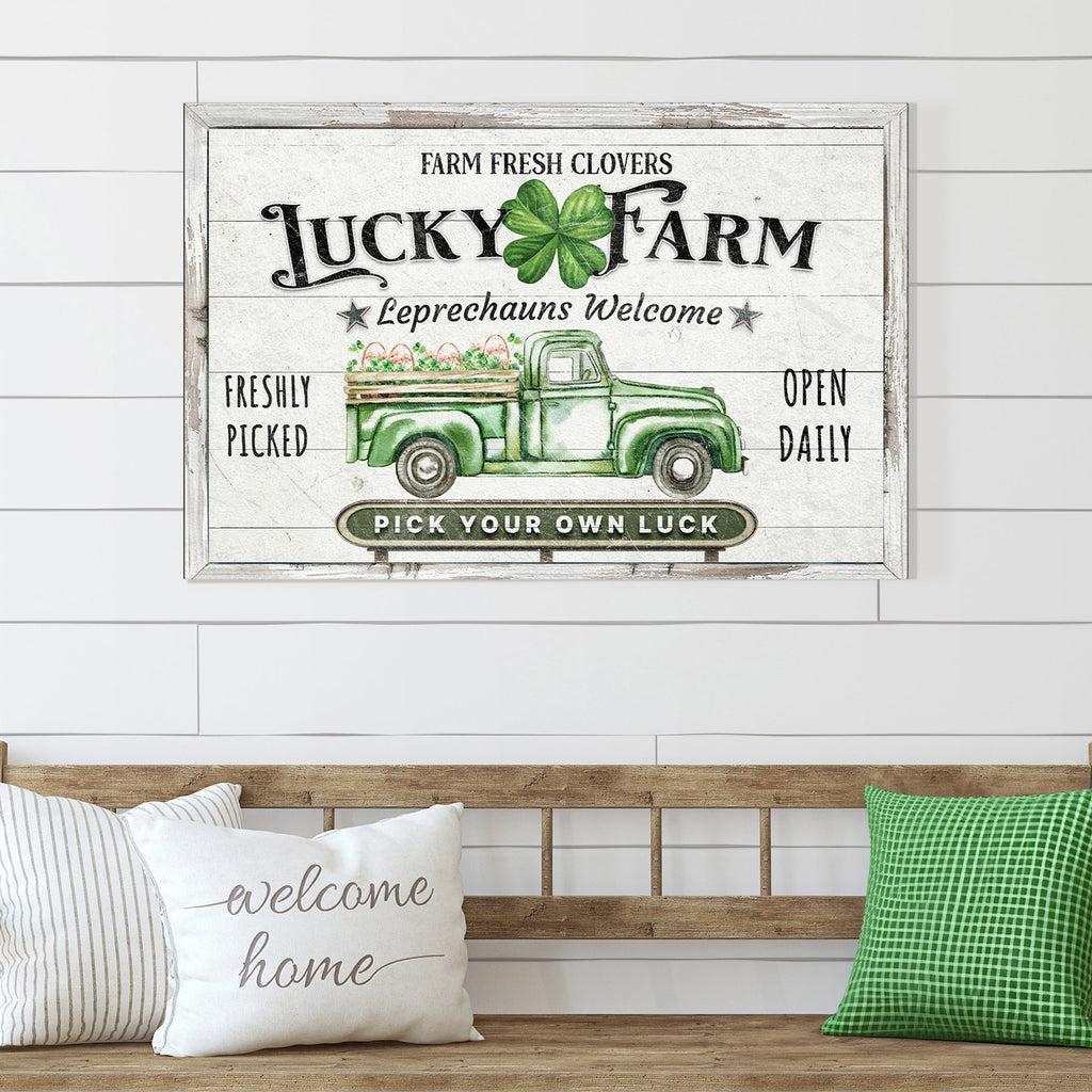 Lucky Farm St. Patrick's Day Sign