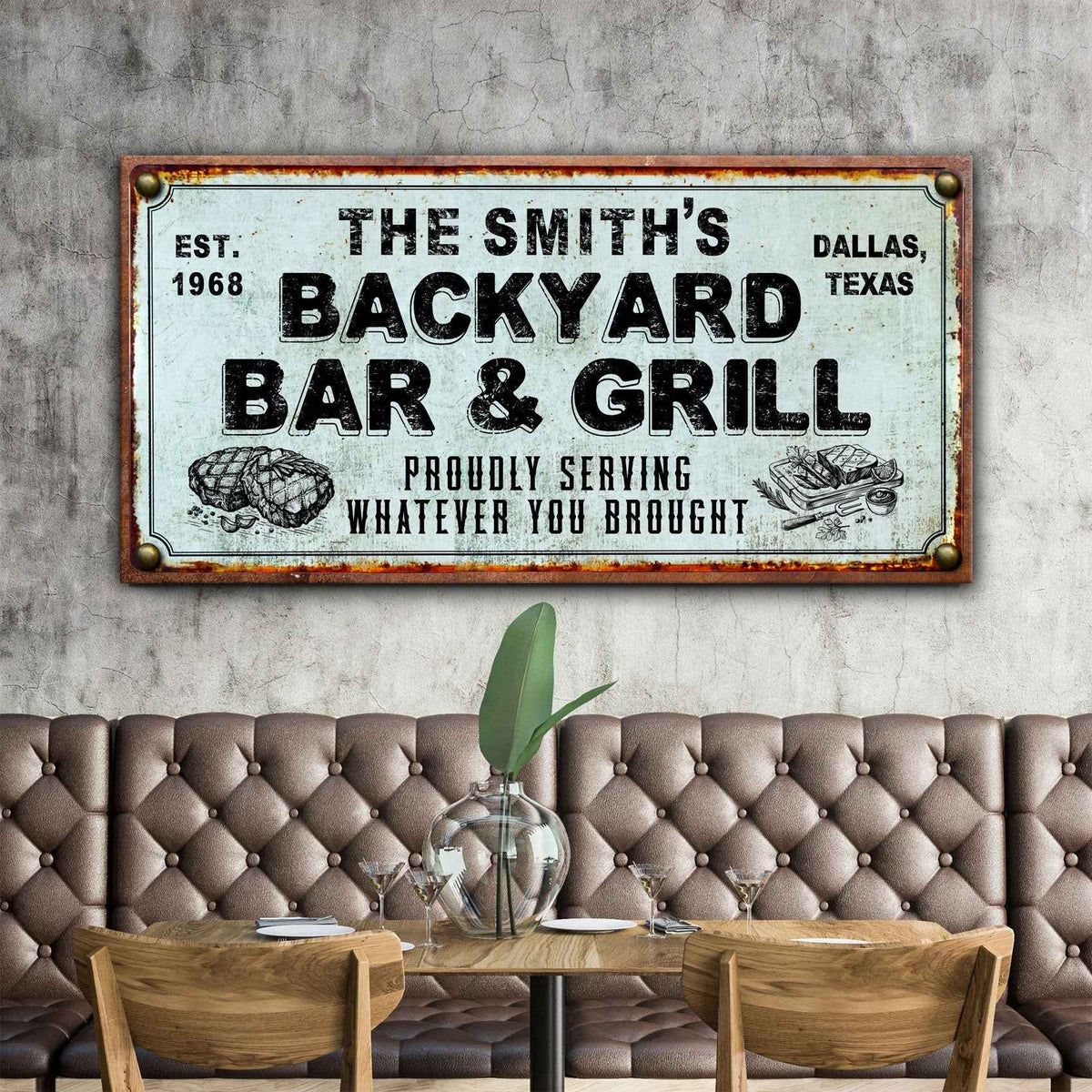 Backyard Bar & Grill Sign XXIV