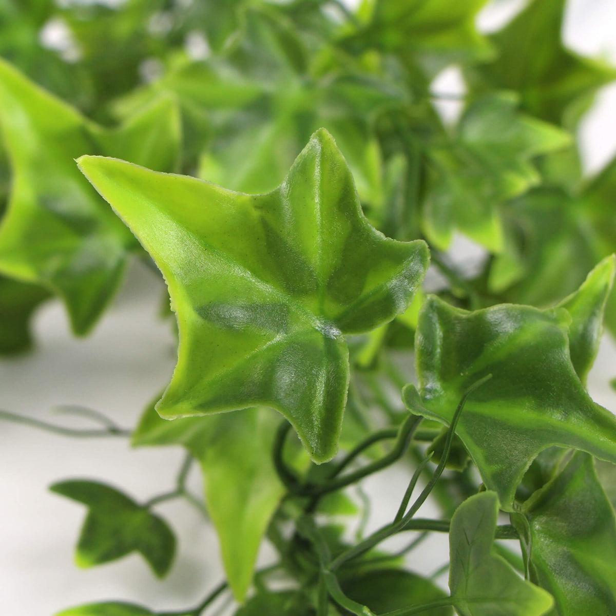 Two Tone Bright Tipped Ivy Artificial Hanging Bush 31in – UV Resistant