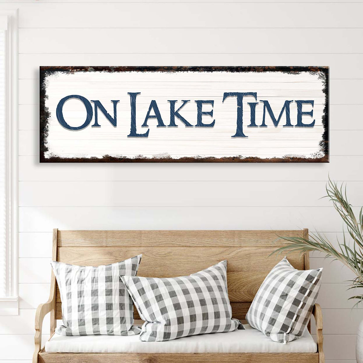 On Lake Time Sign IV
