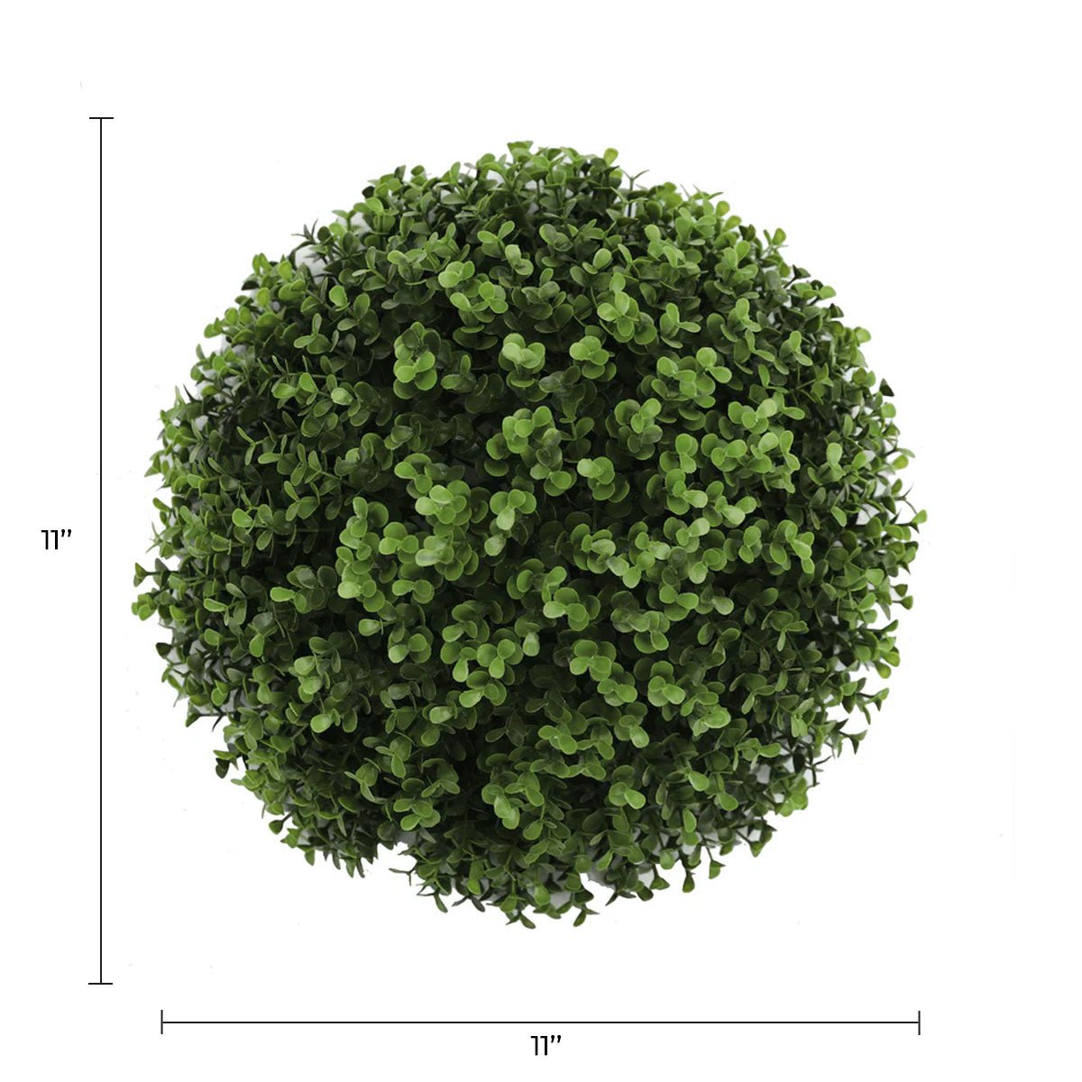 Dark Boxwood Artificial Topiary Ball Set of 2 12in – UV Resistant