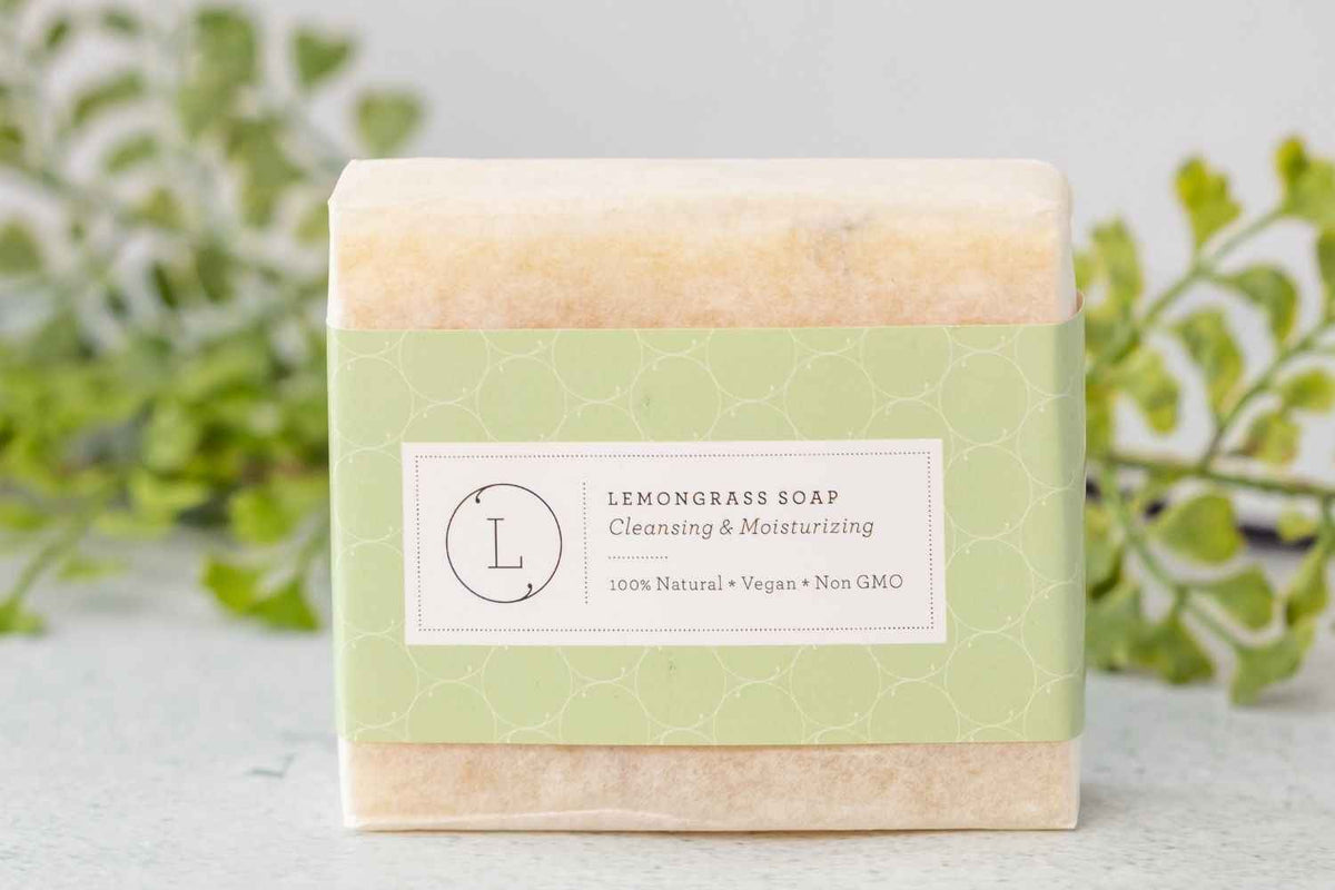 Lemongrass Handmade Soap Bars – Natural Vegan Set of 2