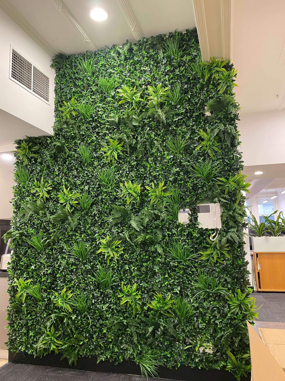 Green Tropics Artificial Vertical Garden Green Wall Panel 40×40in 11 SQ FT – UV Resistant – Commercial Grade