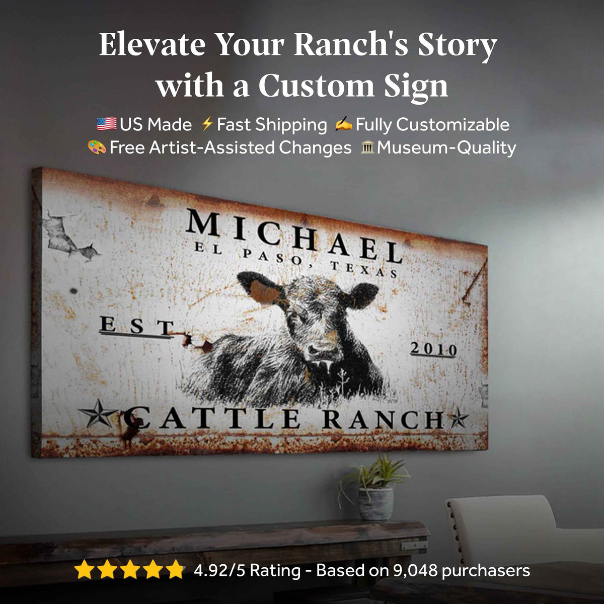 Cattle Ranch Sign