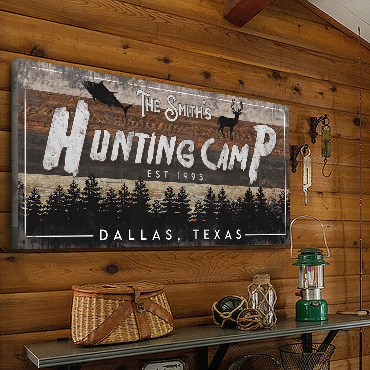 Fishing And Hunting Sign IV