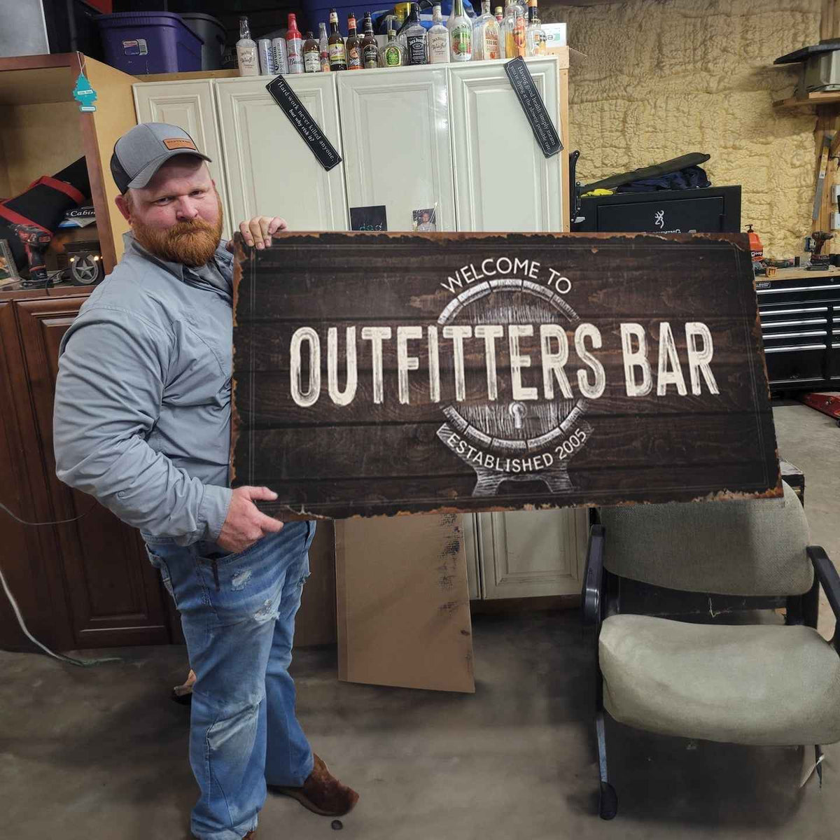 Beer Barrel Bar Sign