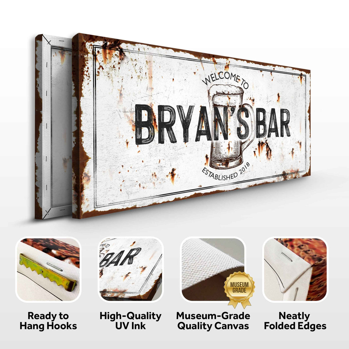 Beer Barrel Bar Sign II
