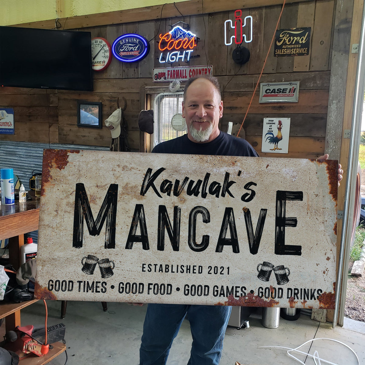 Good Times Man Cave Sign - LP1