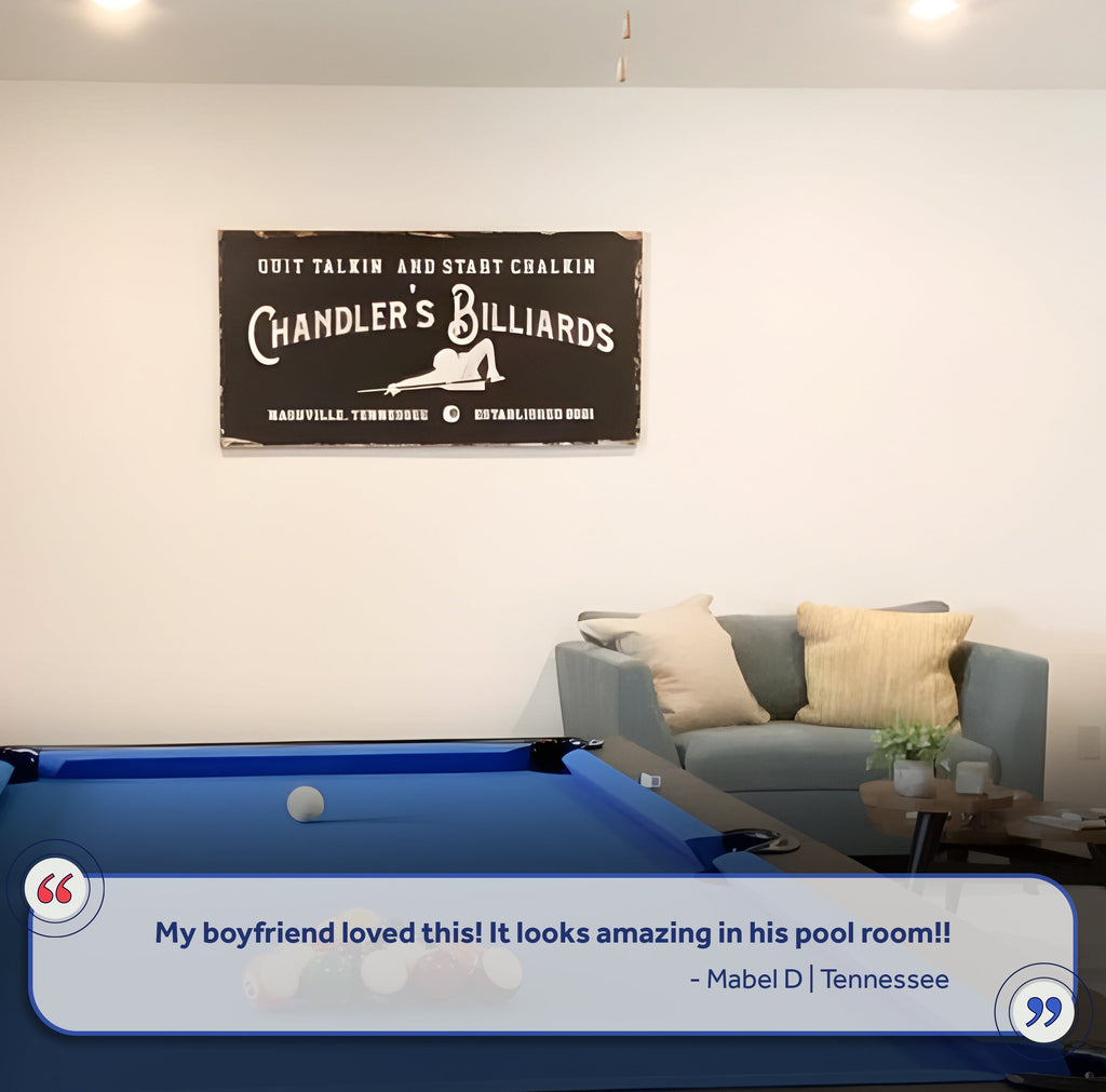 Billiards Room Sign