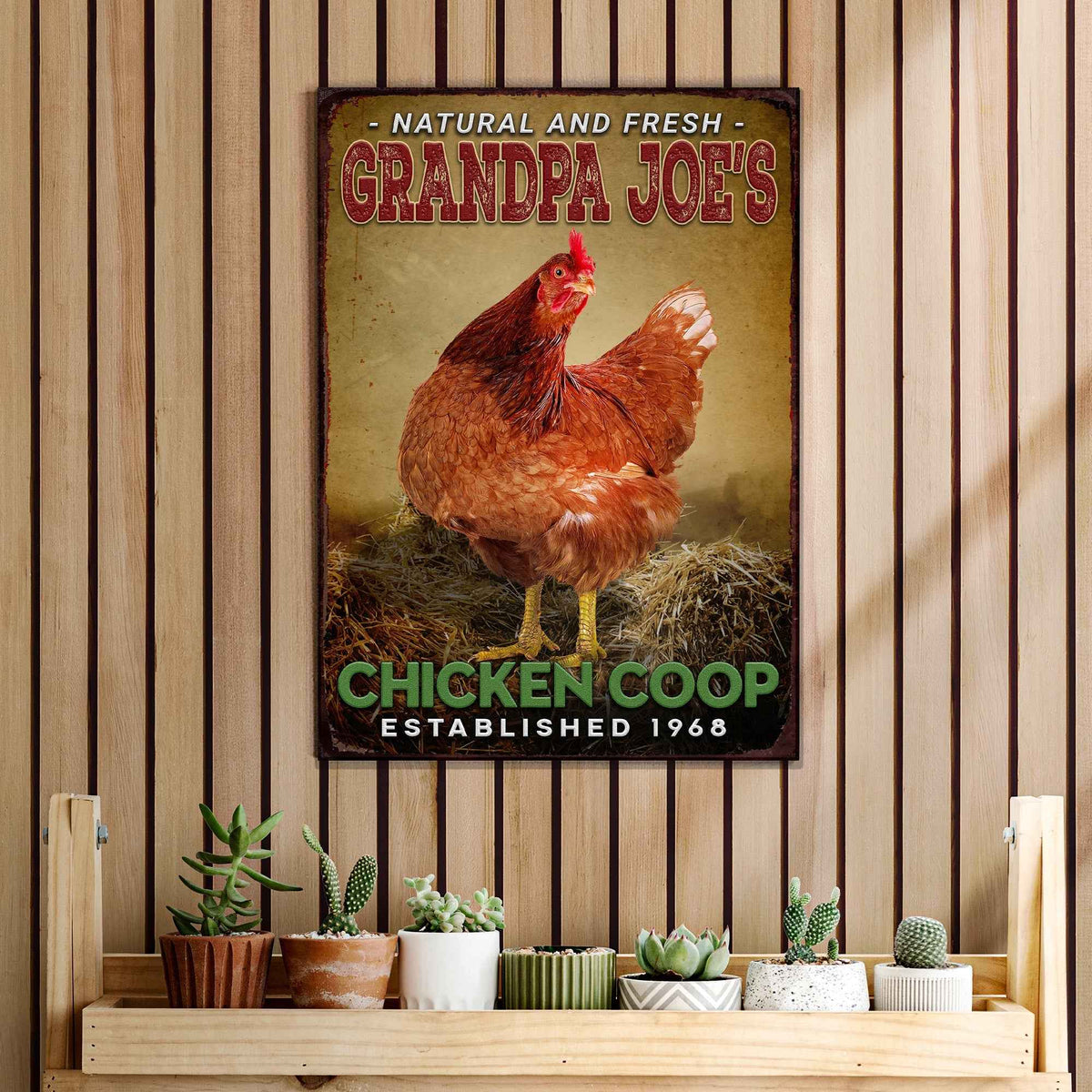 Chicken Coop Natural And Fresh Sign