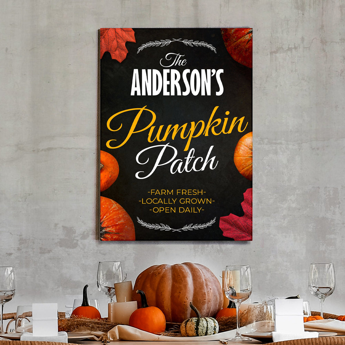 Pumpkin Patch Sign VI
