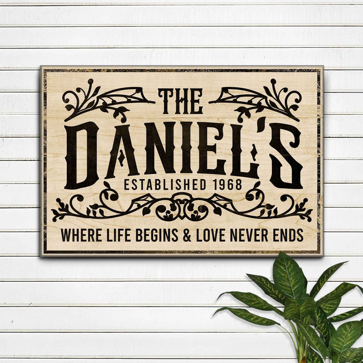 Established Last Name Sign V