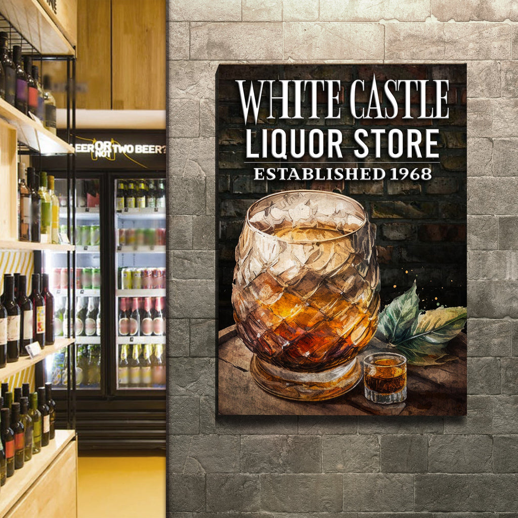 Liquor Store Sign III | Customizable Canvas