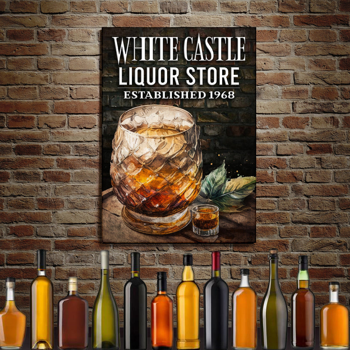 Liquor Store Sign III | Customizable Canvas