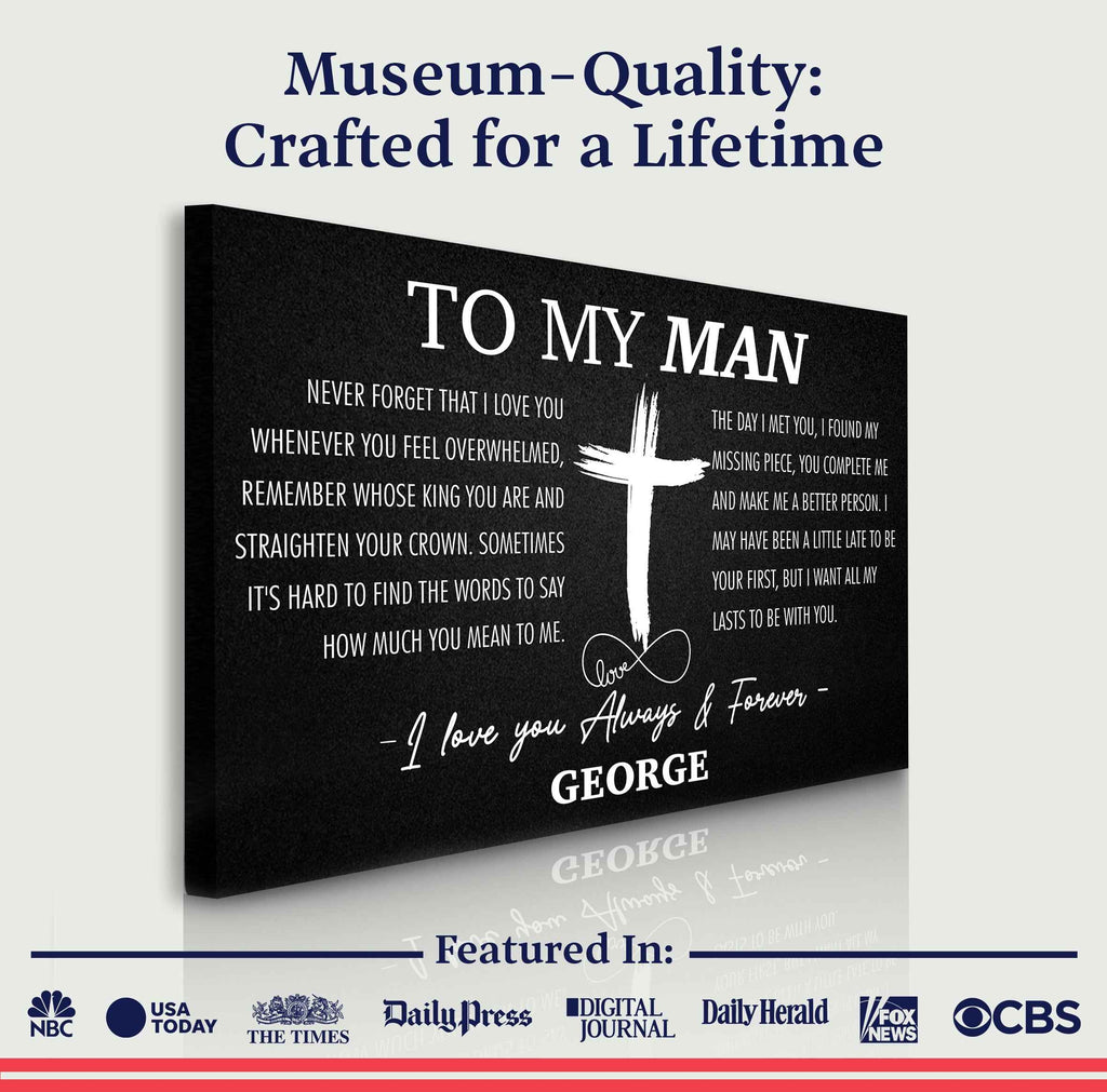 To My Man Father's Day Gift Sign