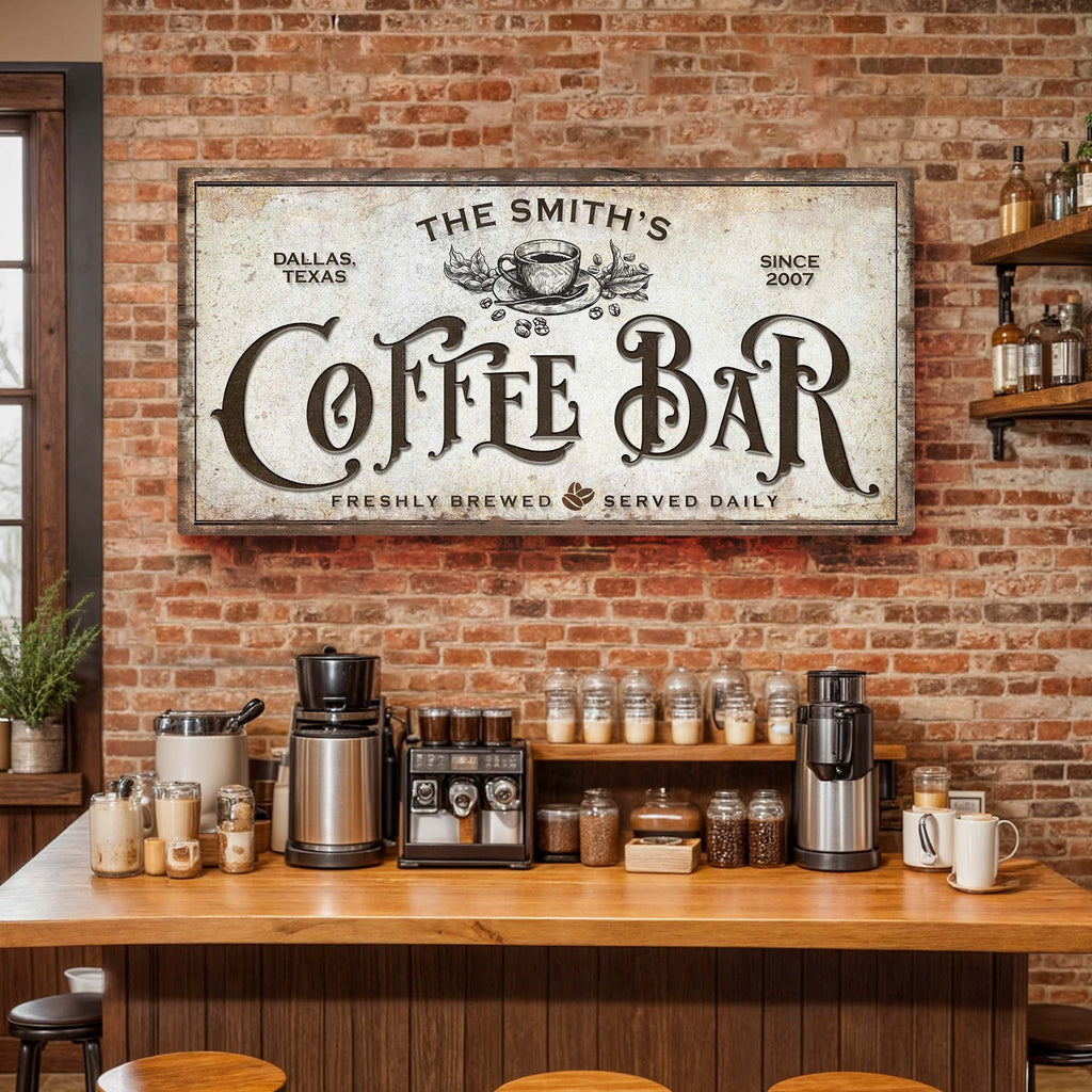 Coffee Bar Sign VII
