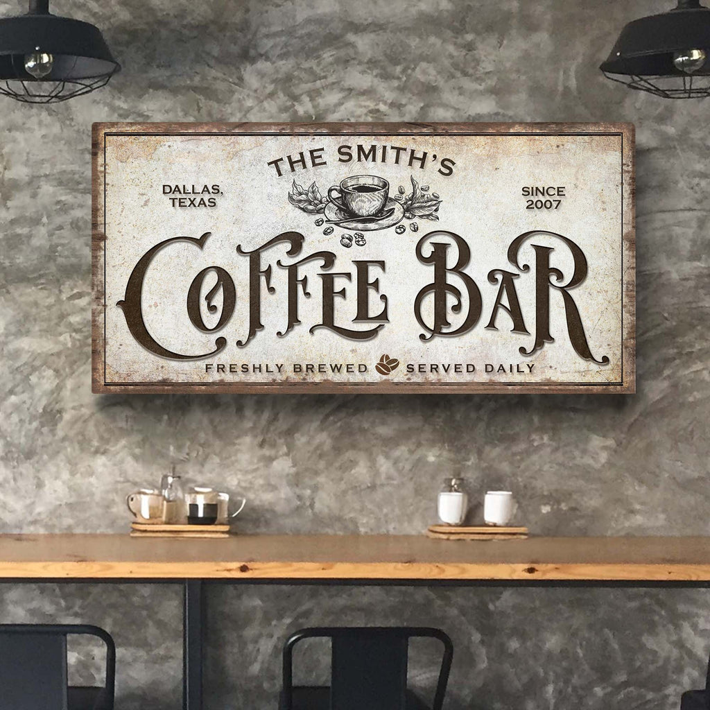 Coffee Bar Sign VII