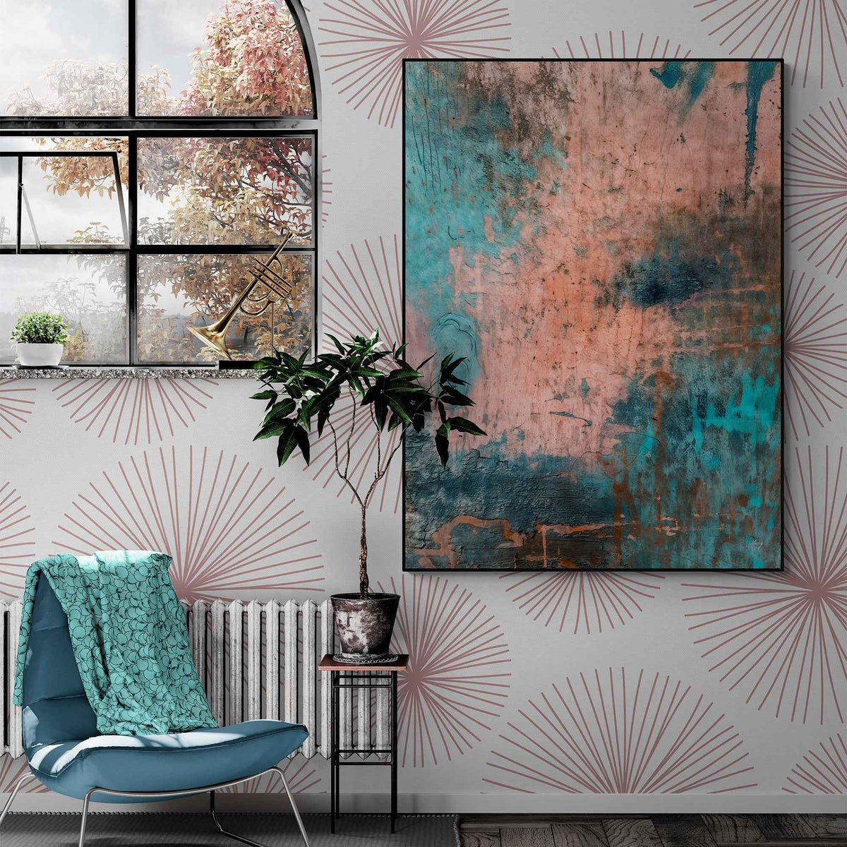 Canvas Print: "Patina Cascade"