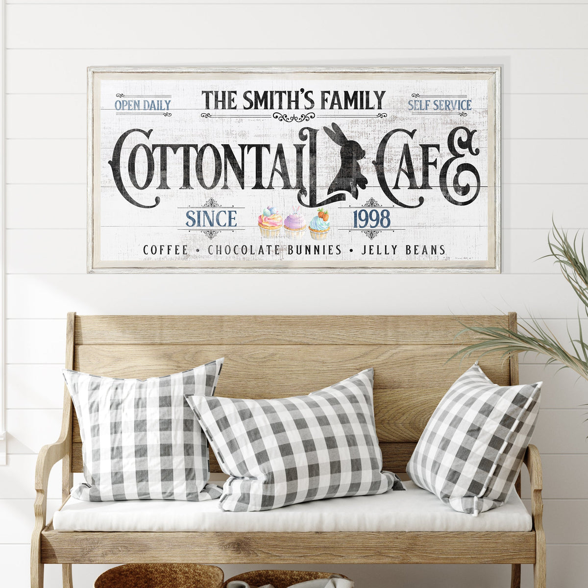Personalized Easter Bunny Sign