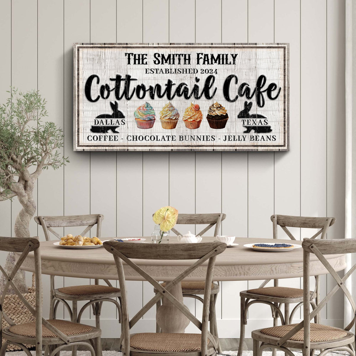 Personalized Easter Bunny Sign II