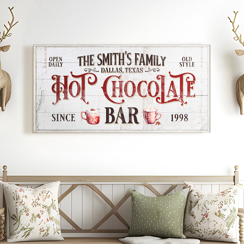 Personalized Hot Chocolate Bar Sign
