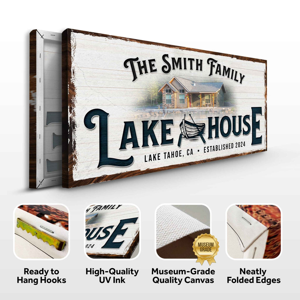 Personalized Lake House Sign