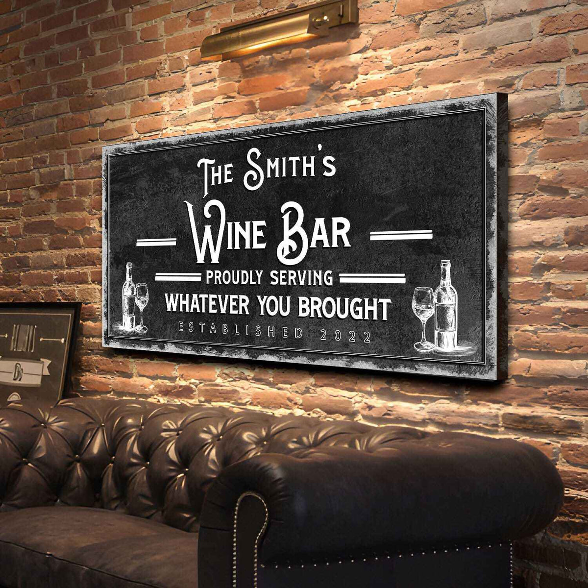 Personalized Wine Bar Sign