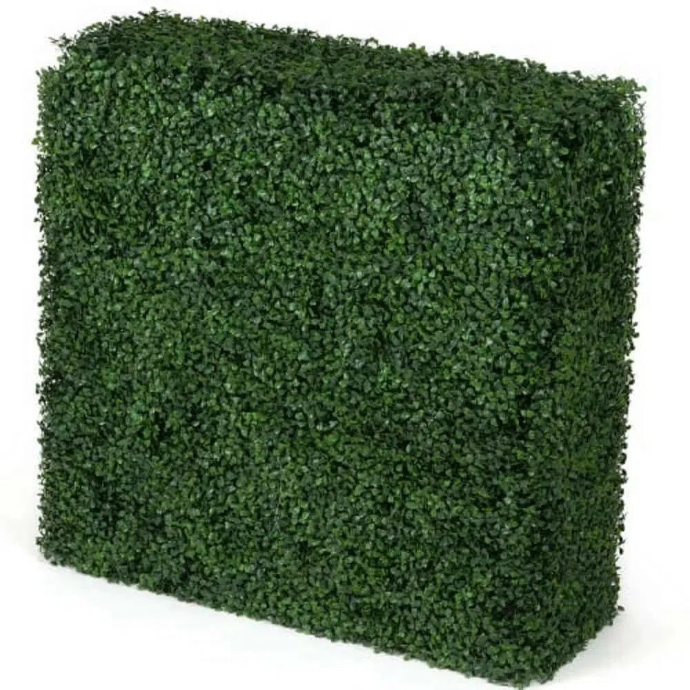 Two Tone Green Boxwood Artificial Hedge 30×30in – UV Resistant – Commercial Grade