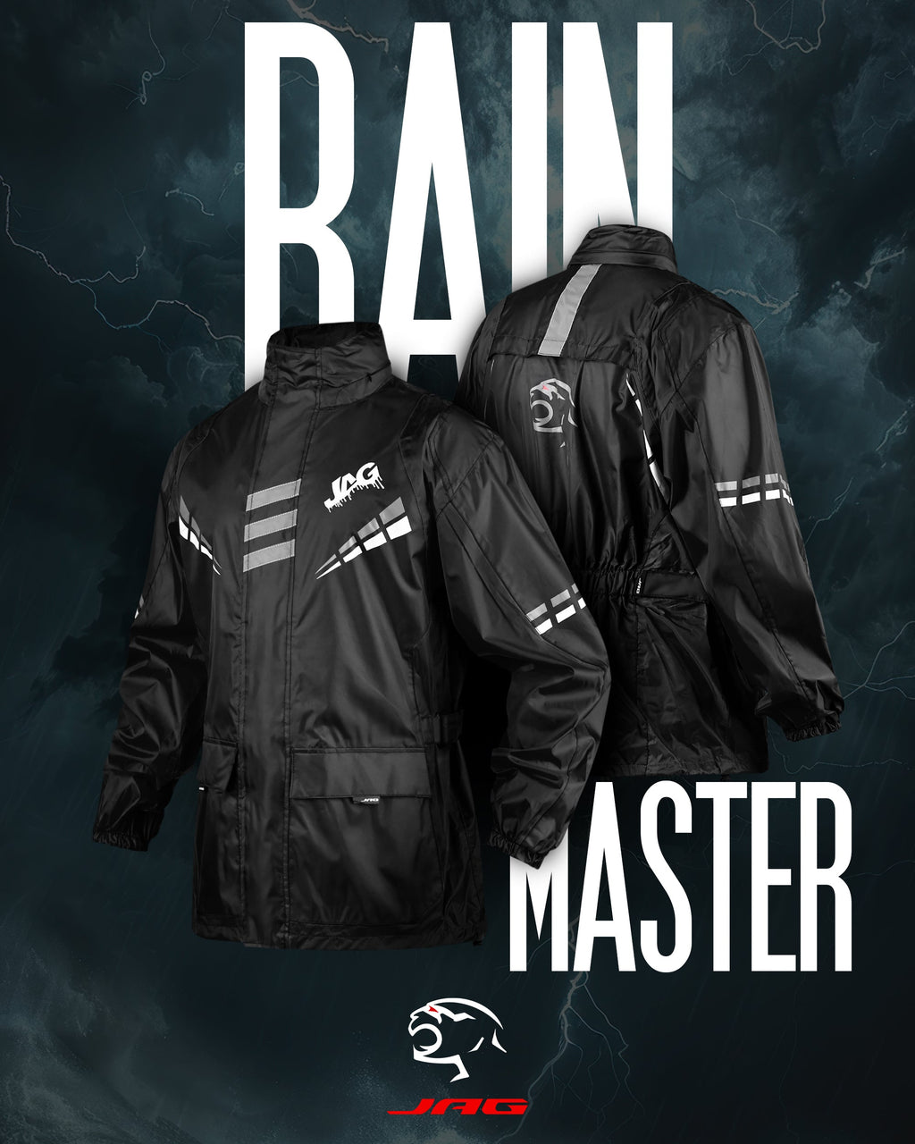 JAG Rainmaster Rain Suit for Men & Women (Black)