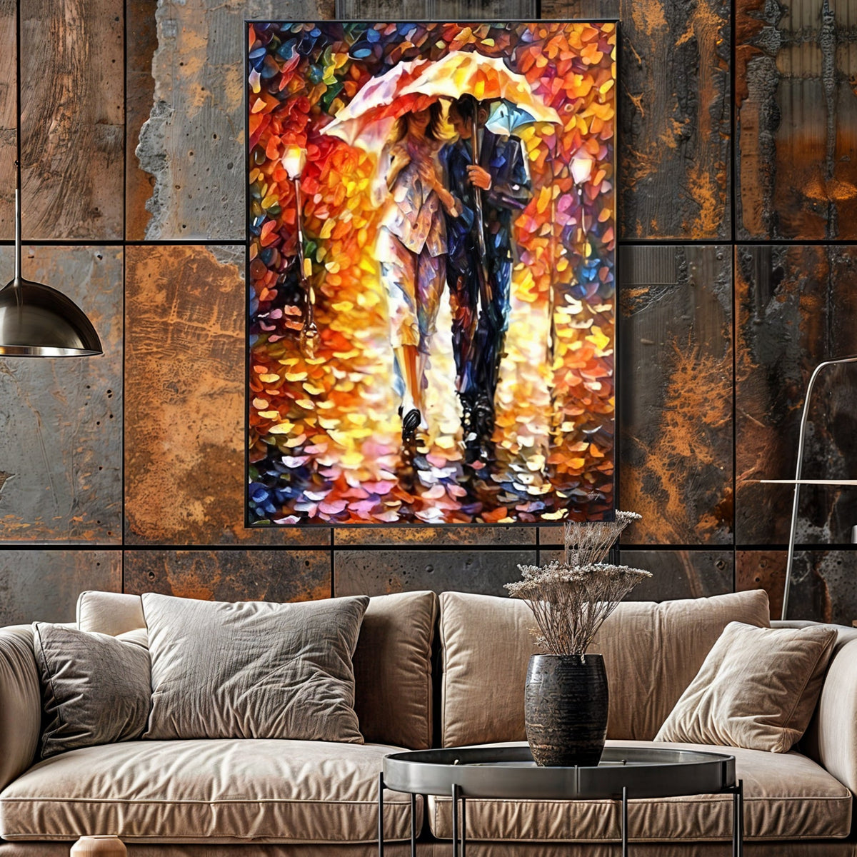 Canvas Print: "Rainy Romance"