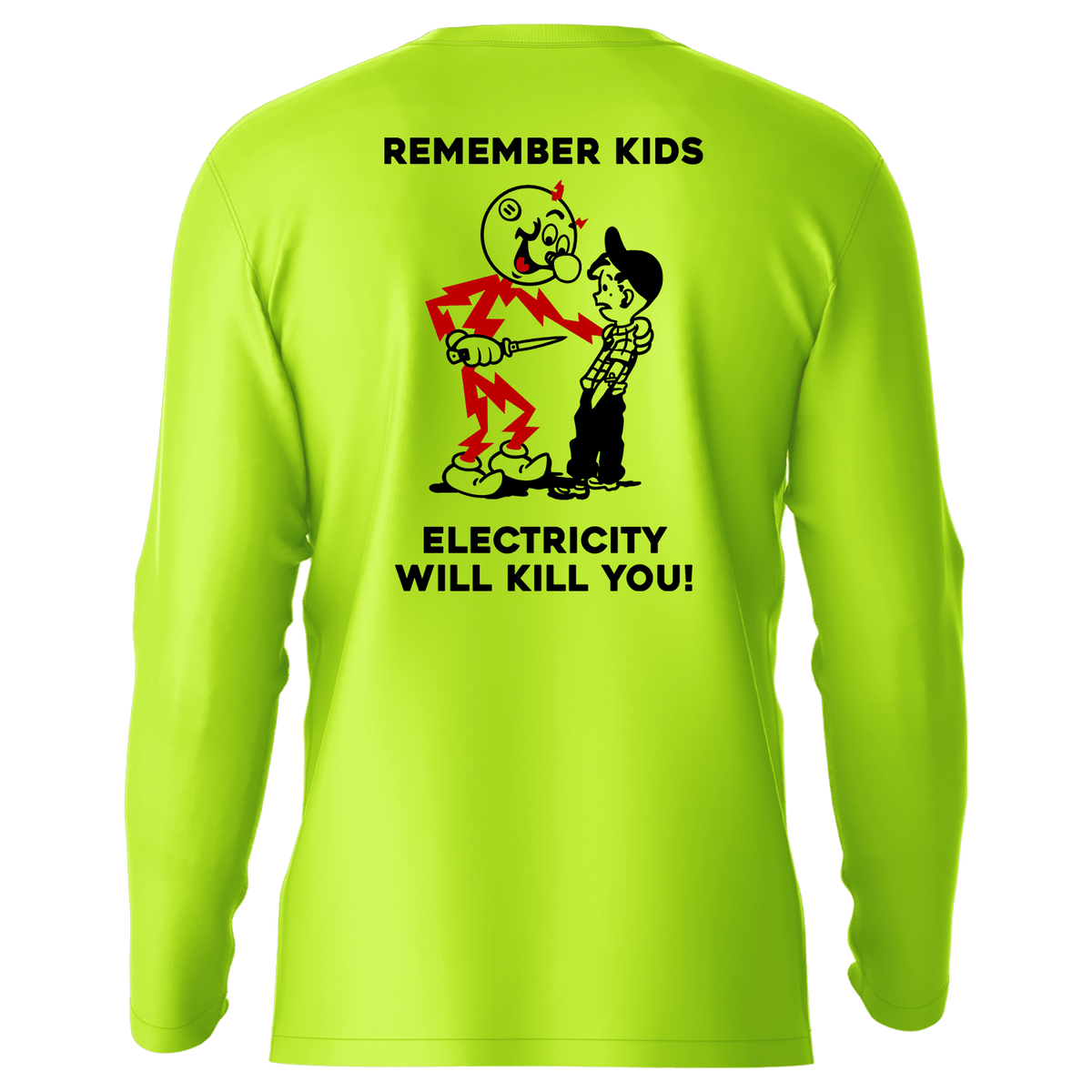 Remember Kids - Hi-Visibility UPF 50 Long Sleeve Sun Shirt