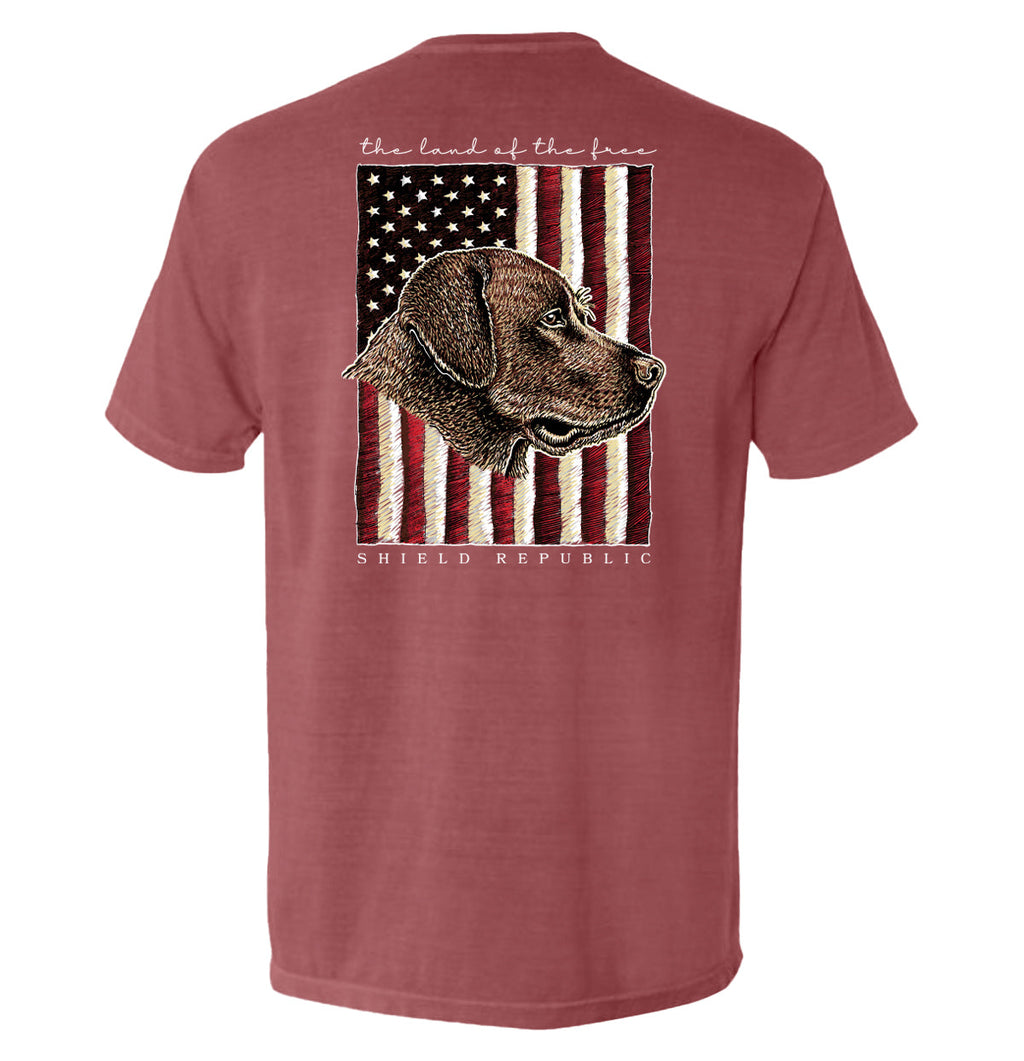 The Land of the Free Chocolate Lab