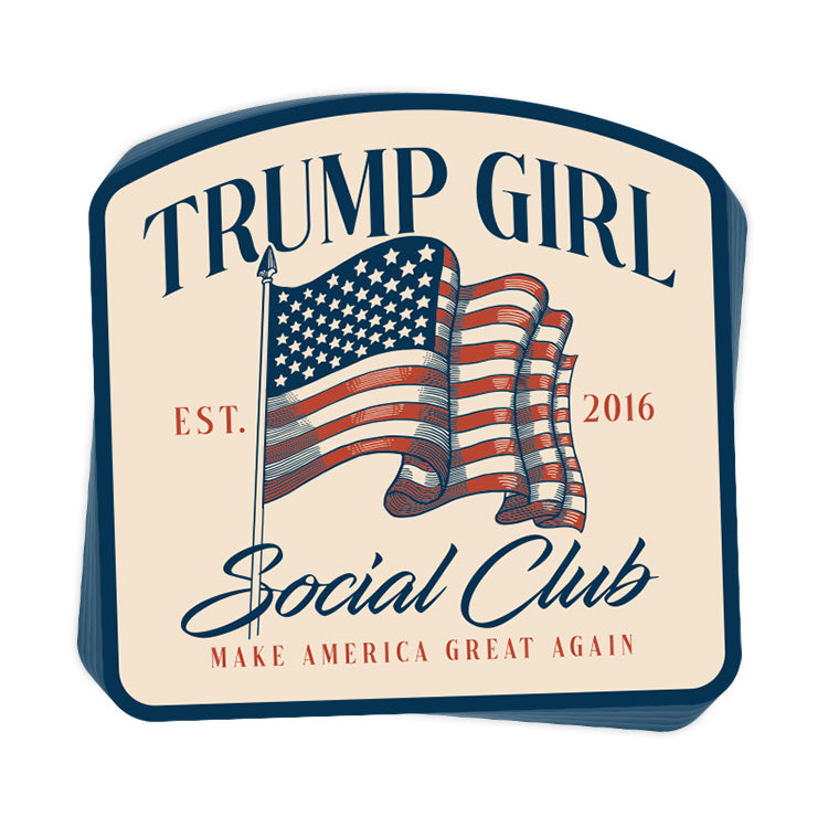 Trump Girl Social Club Decal