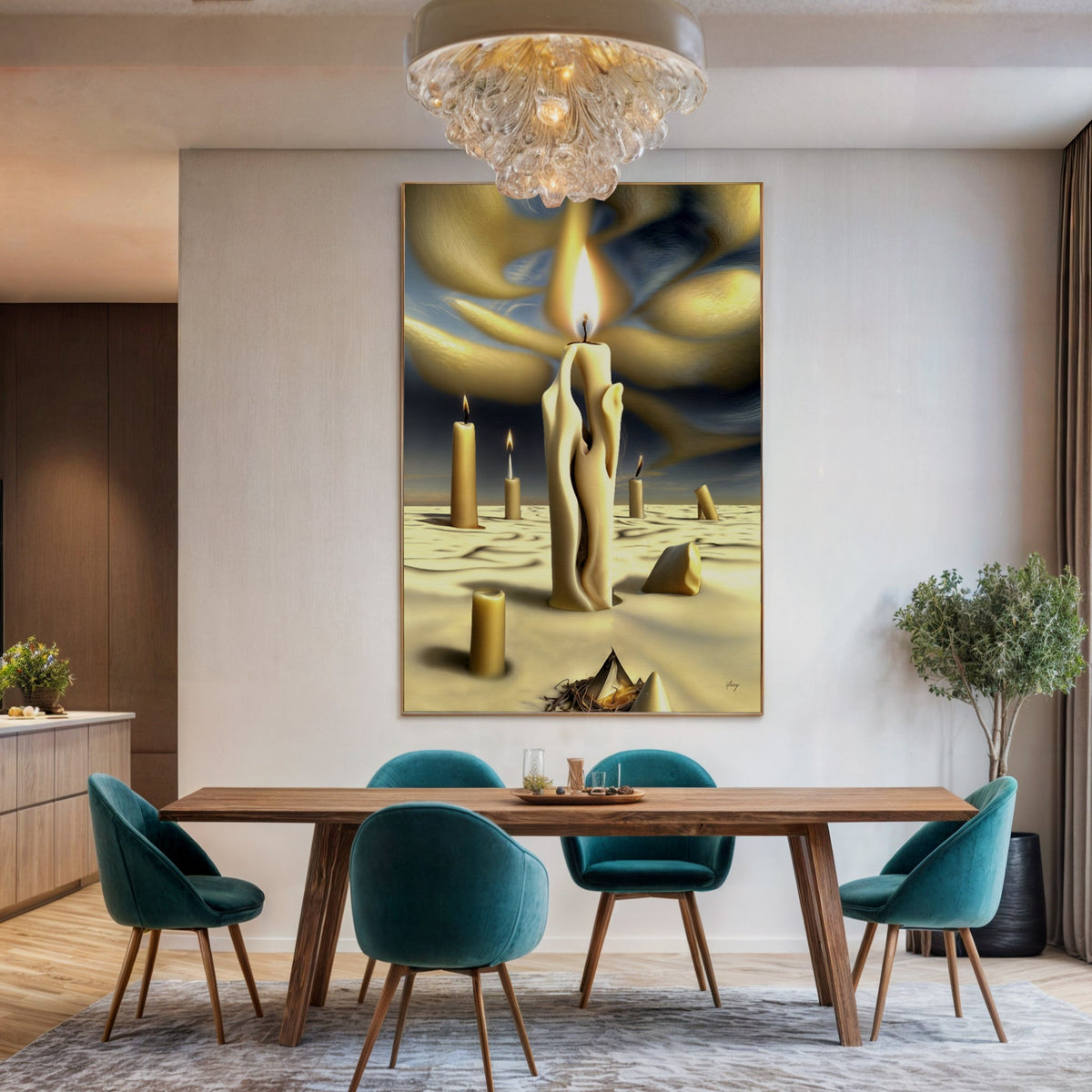 Canvas Print: "Surreal Flames"