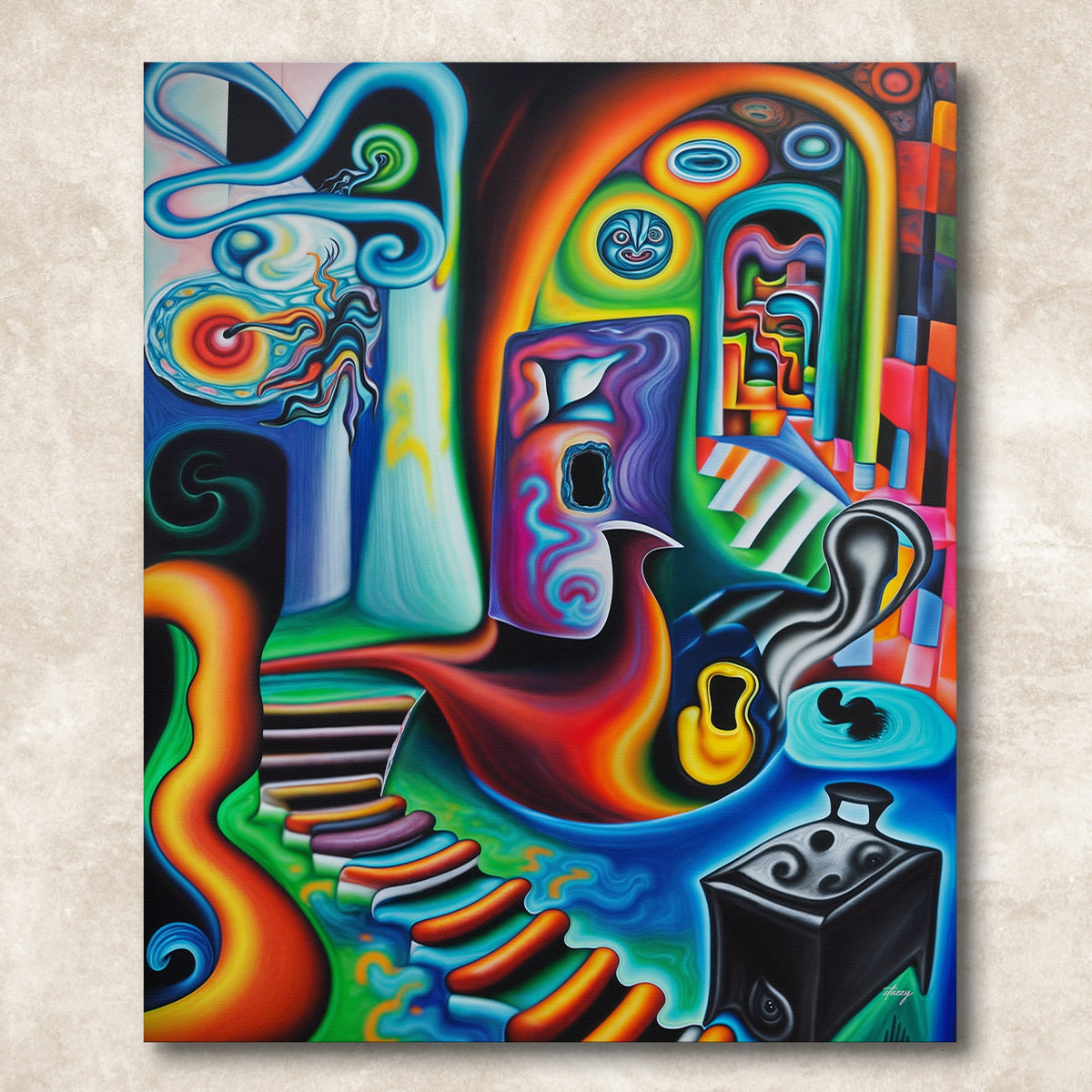Canvas Print: "Surreal Steps"