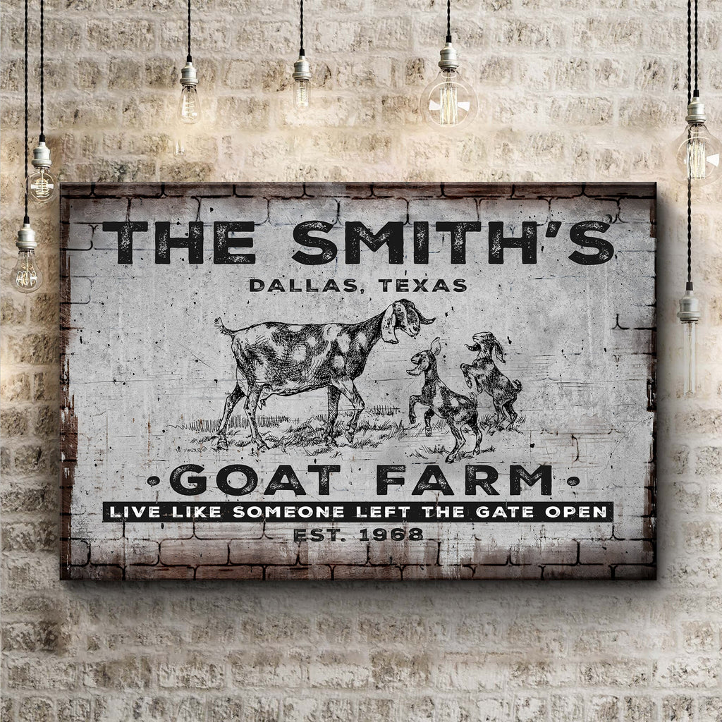 Goat Farm Sign II