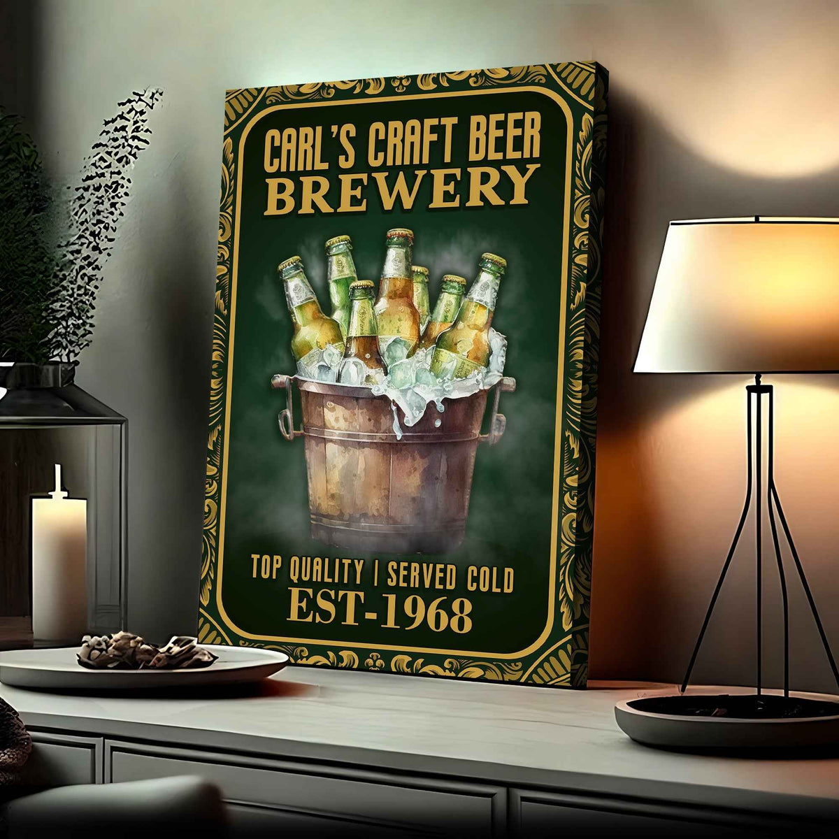 Craft Beer Brewery Sign