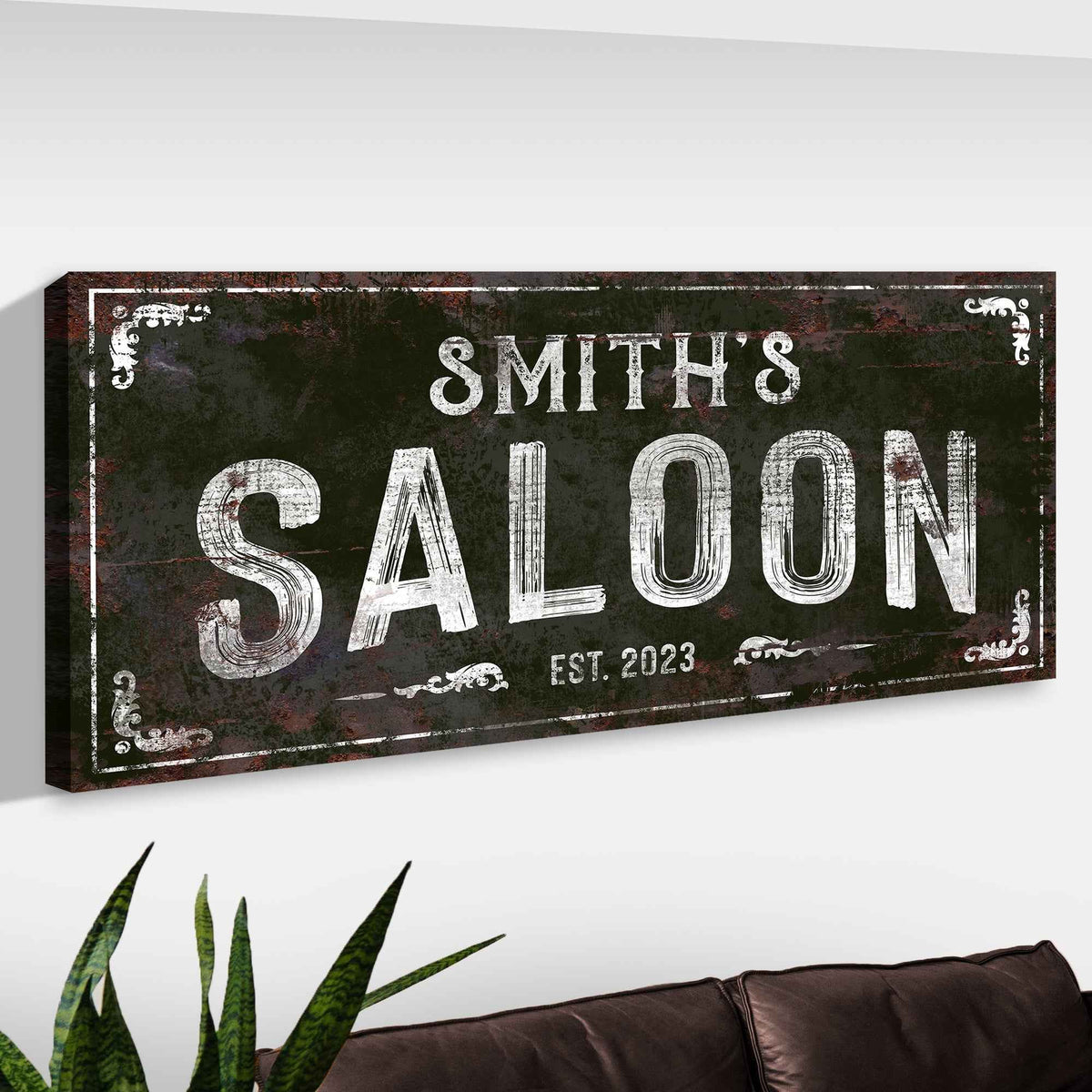 Family Saloon Vintage Sign