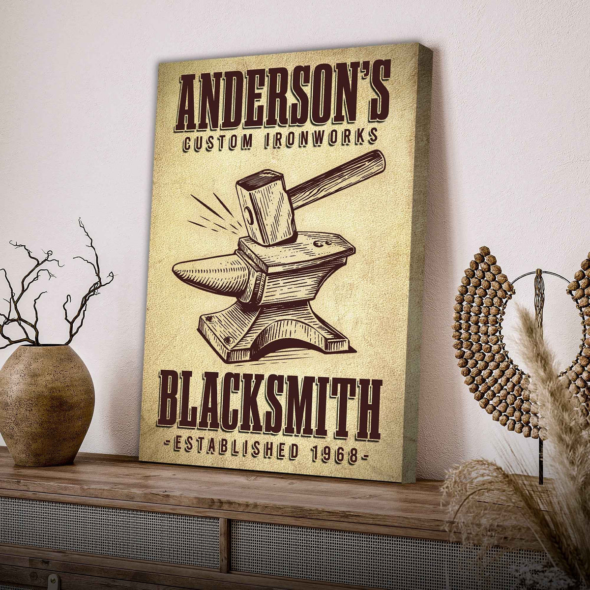 Custom Ironworks Blacksmith Sign