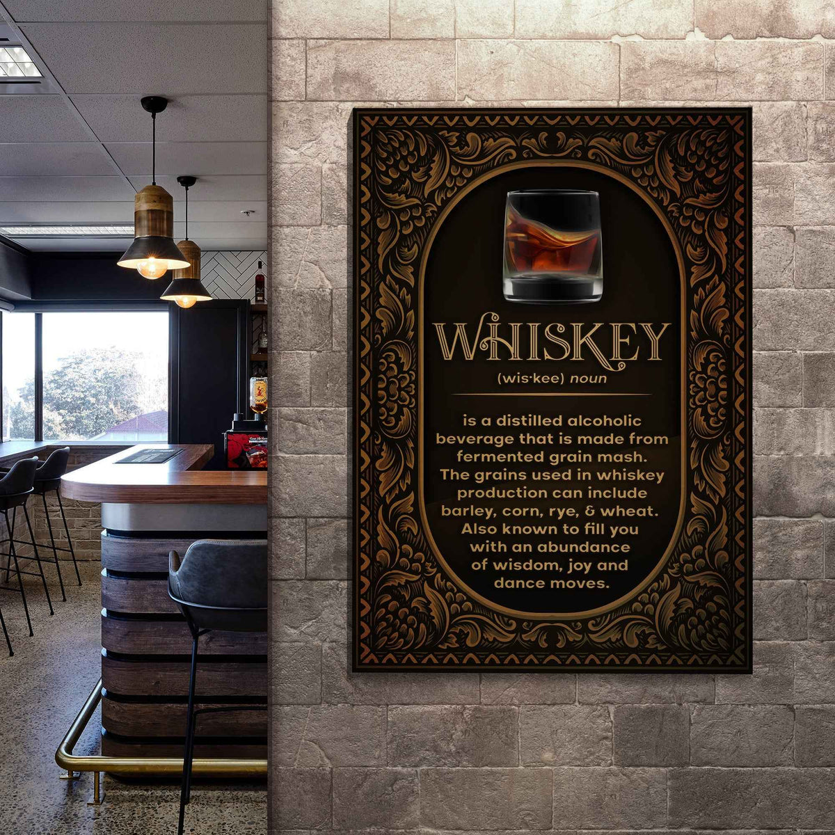 Whiskey Definition Sign