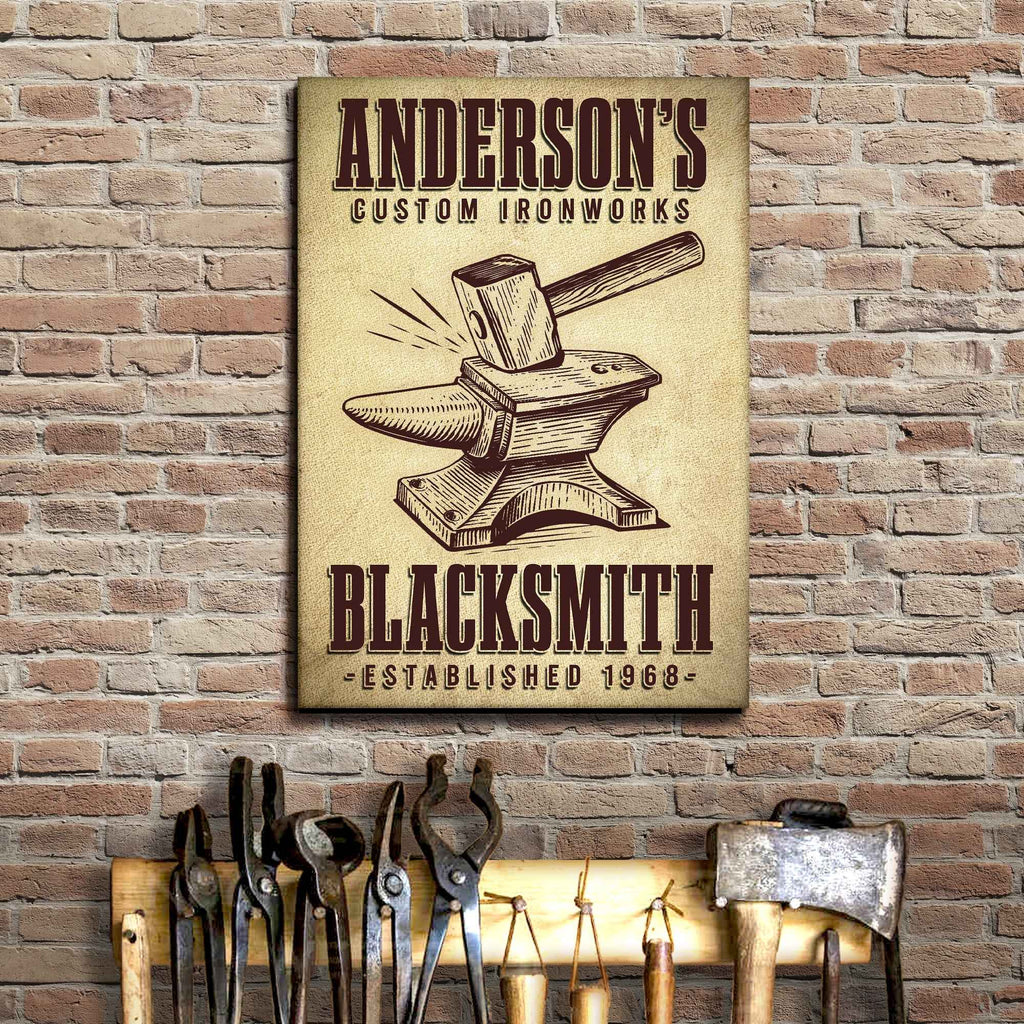 Custom Ironworks Blacksmith Sign