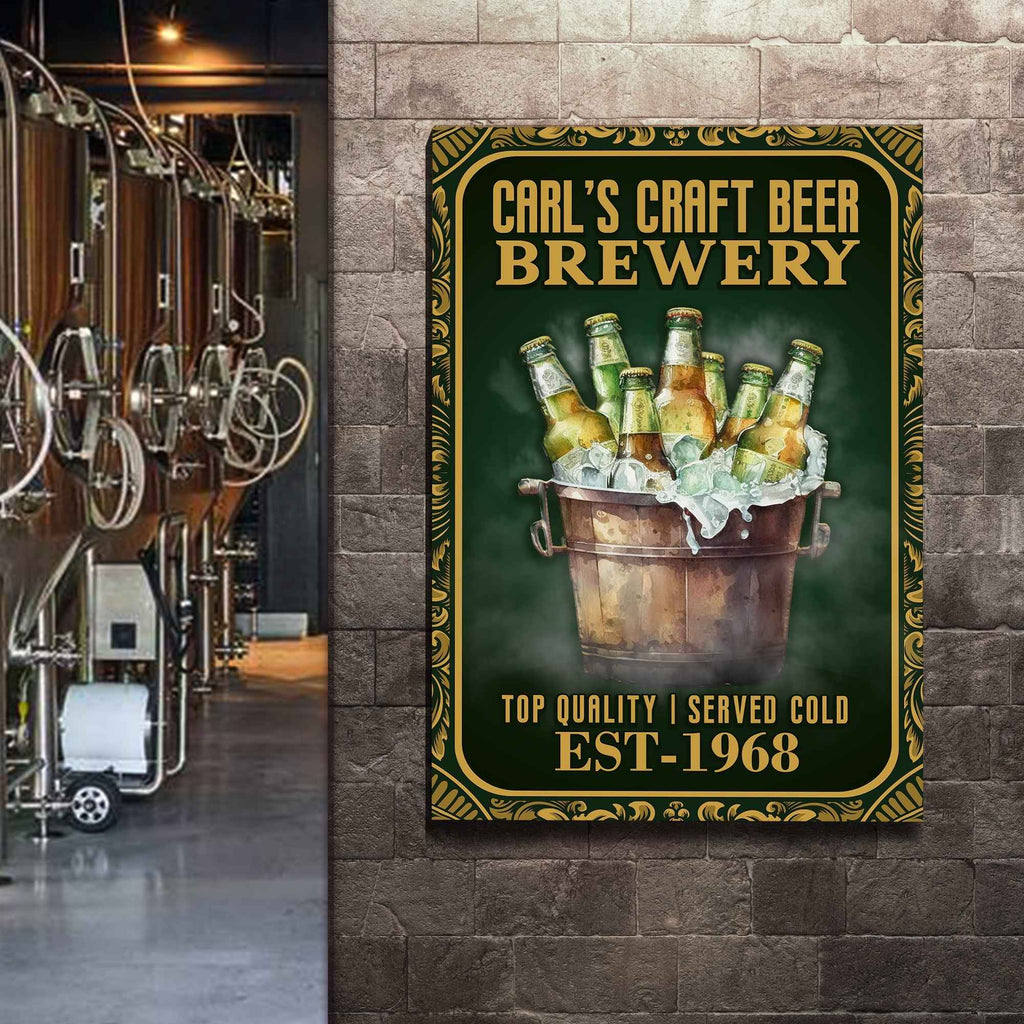 Craft Beer Brewery Sign