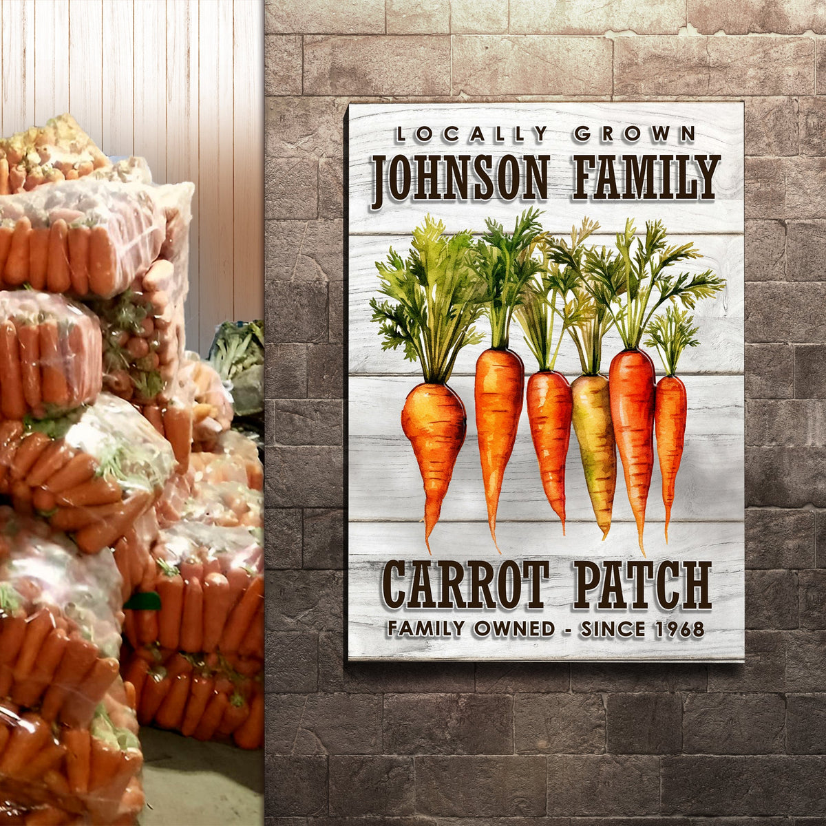 Locally Grown Carrot Patch Sign