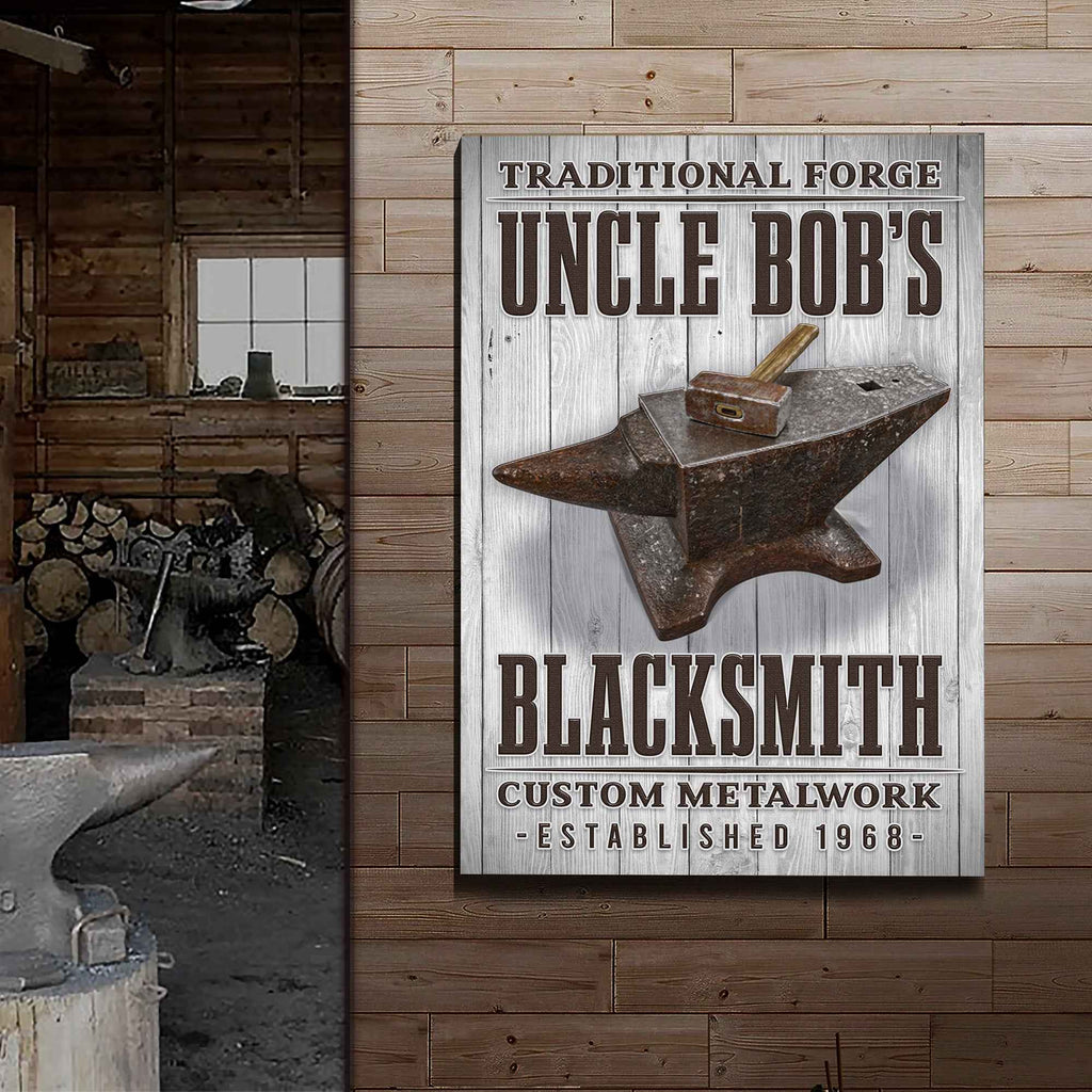 Traditional Forger Blacksmith Sign