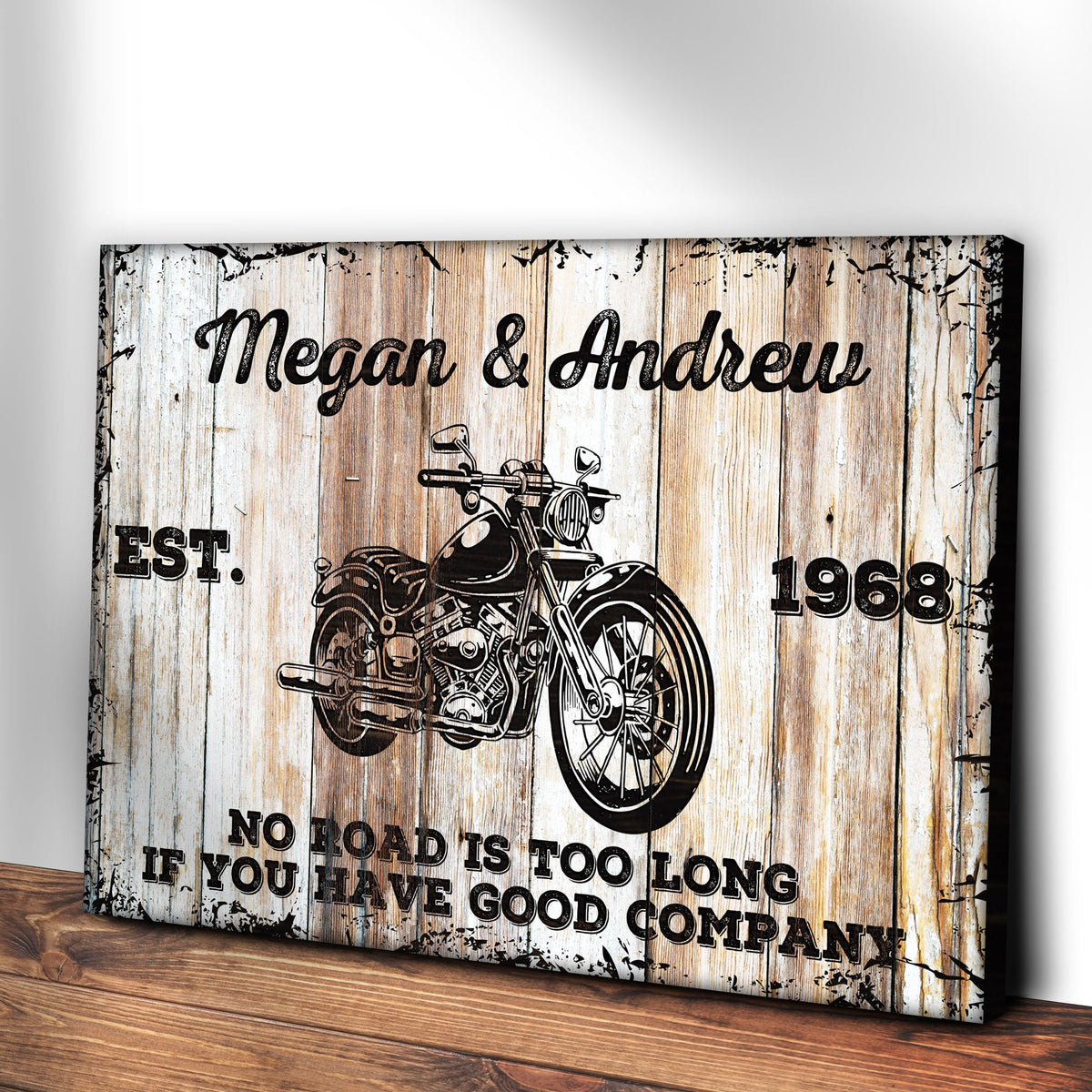 Motorcycle Wood Sign
