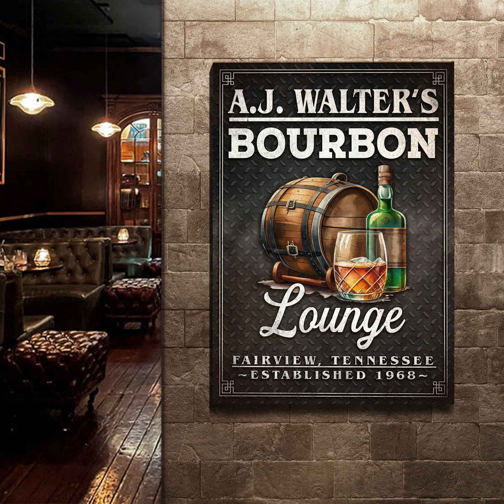 Bourbon Lounge Sign