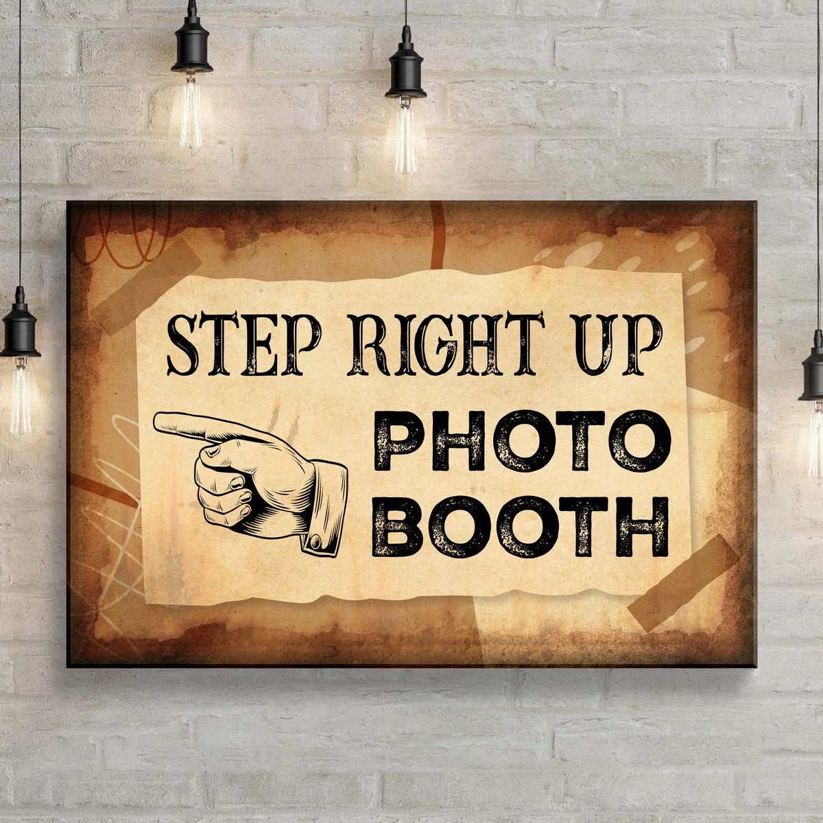 Step Right Up Photo Booth Sign