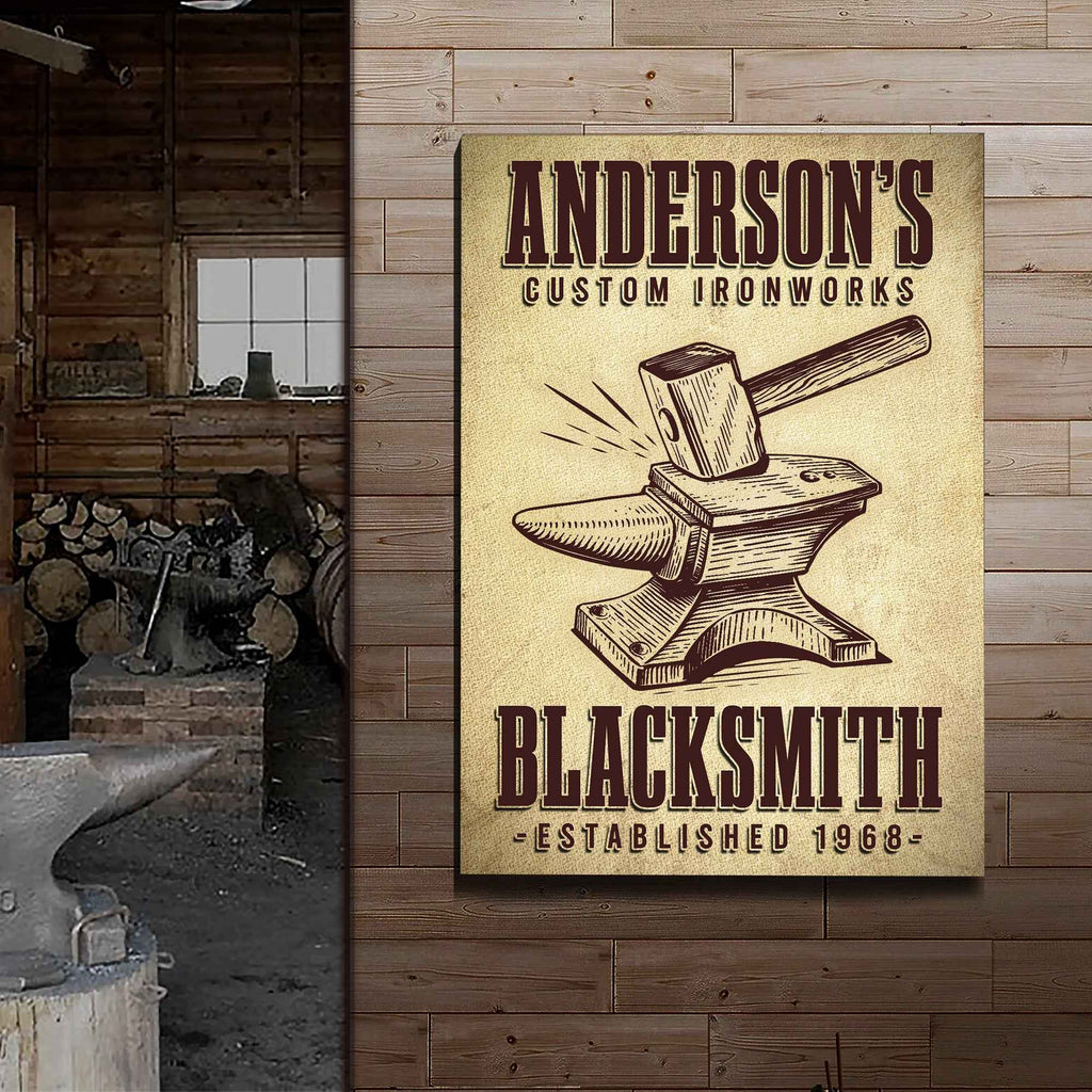 Custom Ironworks Blacksmith Sign